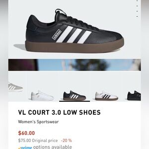 Adidas Black and White Sneakers